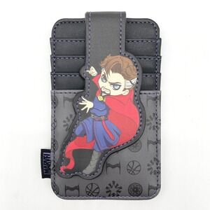 Marvel‎ Doctor Strange Unisex Card Holder ID Wallet Black Chibi Disney Superhero